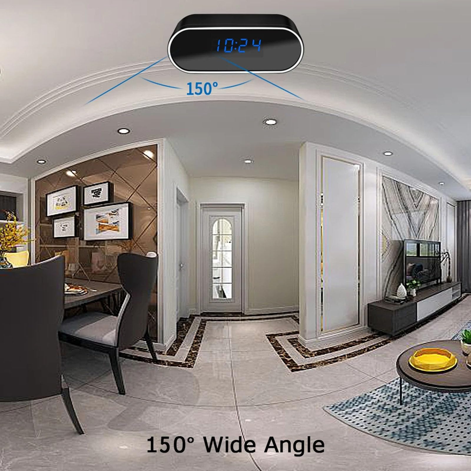 FKINGLRK Mini Security Camera 1080P HD - WiFi Indoor Camera with Night Vision, Motion Detection & 2-Way Audio - Ideal for Home Monitoring, Baby/Pet Watching, Office Surveillance