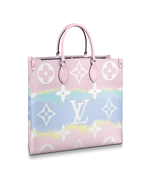 Louis Vuitton Escale Onthego GM Pastel Tote Bag - Luxury Designer Handbag for Women, Perfect for Travel, Work & Everyday Use