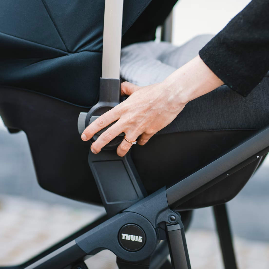 Thule Shine Infant Car Seat Adapter - Compatible with Maxi Cosi, Nuna & Cybex Car Seats | Safe & Secure Travel Solution for Babies | Perfect for Road Trips, Airports & Daily Commutes