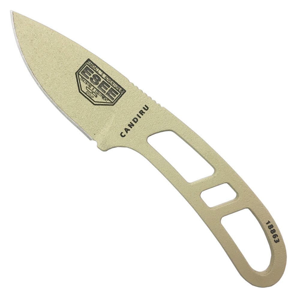 ESEE Authentic CAN-DT-KIT-E Survival Knife with Sheath & Clip Plate - Outdoor Camping, Hunting, Emergency Preparedness Gear for Survival Kits and Bushcraft Adventures