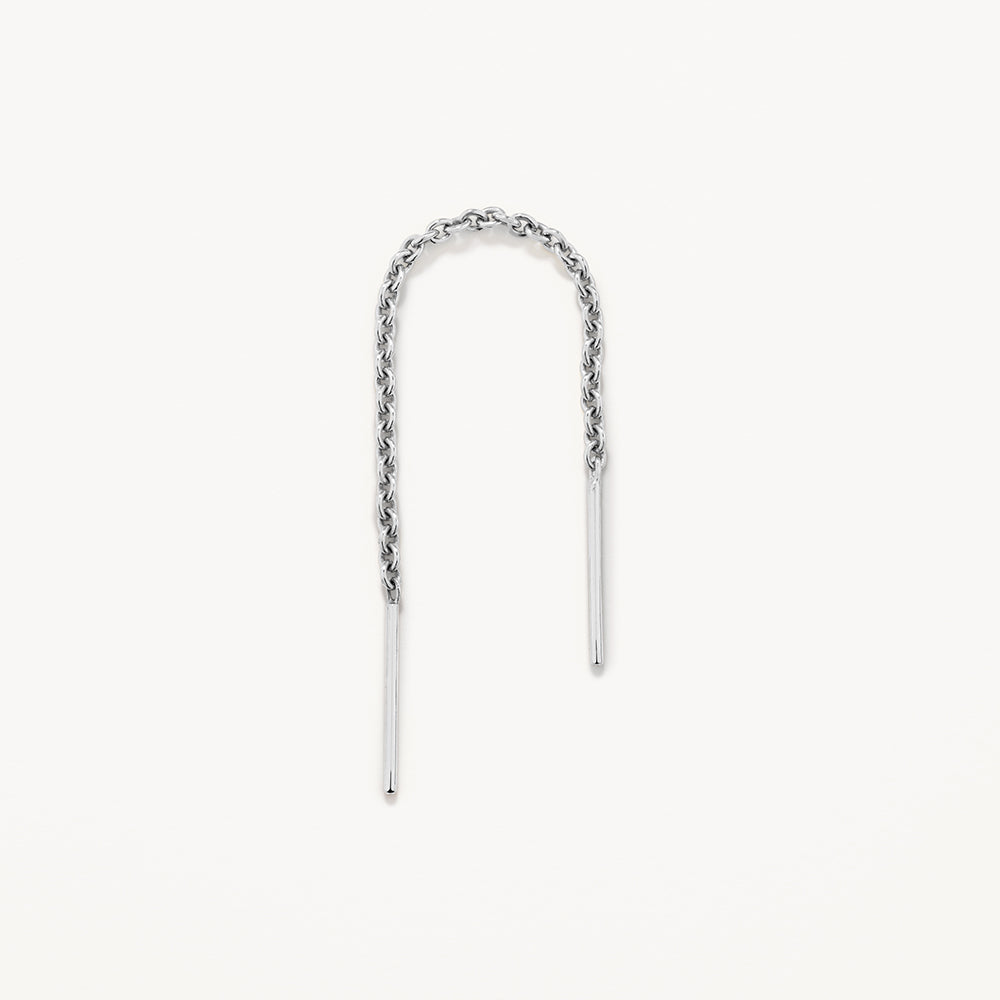 Sterling Silver Bar Threader Earrings for Women - Dainty Minimalist Jewelry for Everyday Wear & Special Occasions