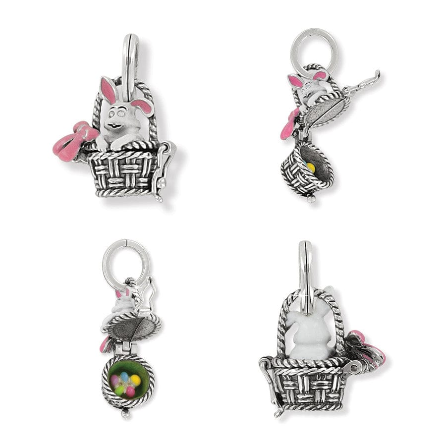Bunny Basket Charm Bracelet - Cute Animal Jewelry for Women & Girls - Perfect for Easter Gifts, Birthday Presents & Everyday Wear