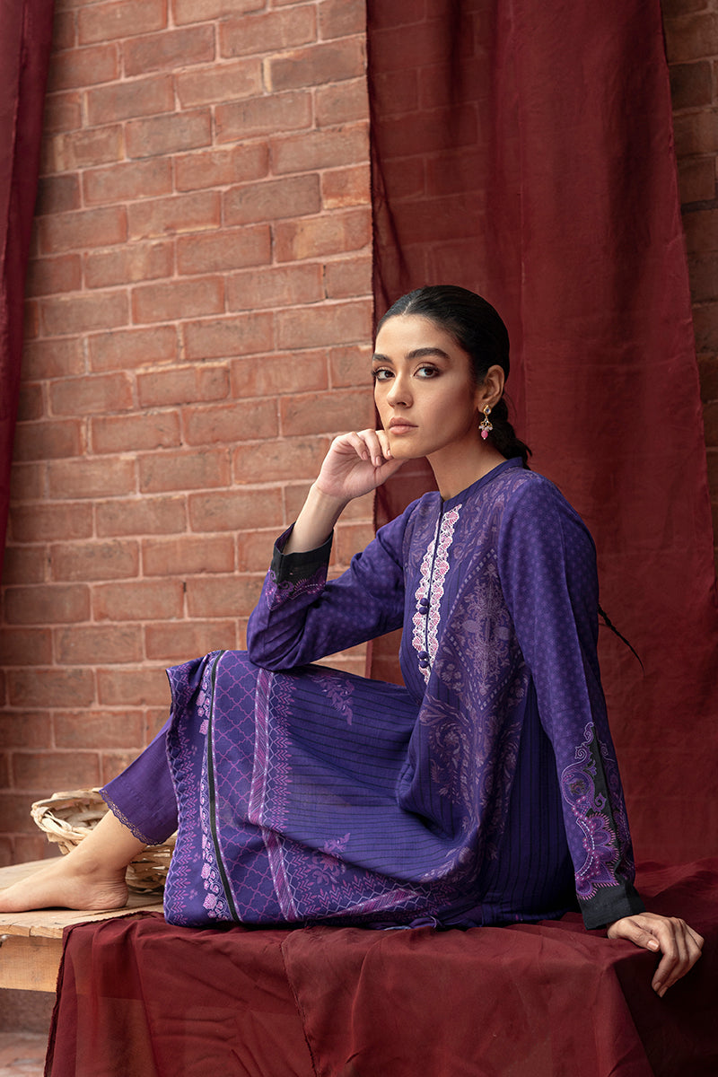 INDIGO GLAM 2PC KHADDAR SUIT | Premium Cotton Pakistani Traditional Outfit | Perfect for Weddings, Festivals & Special Occasions