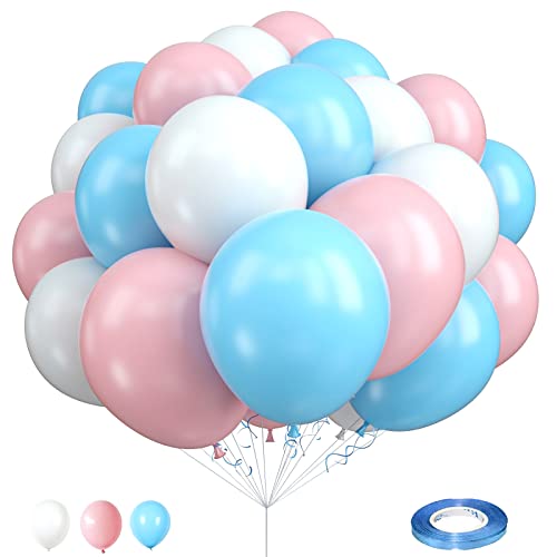 Blue Pink White