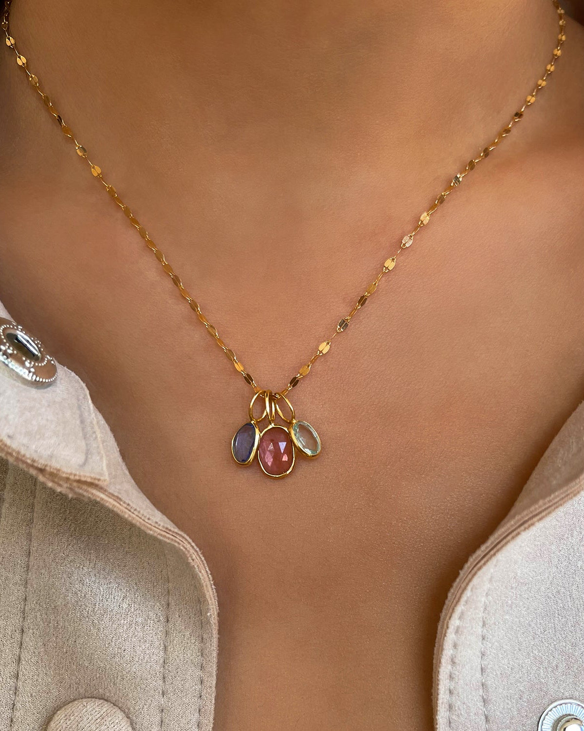 Rose Cut Pink Tourmaline Gemstone Charm Pendant - Elegant Jewelry for Necklaces, Bracelets & DIY Crafting