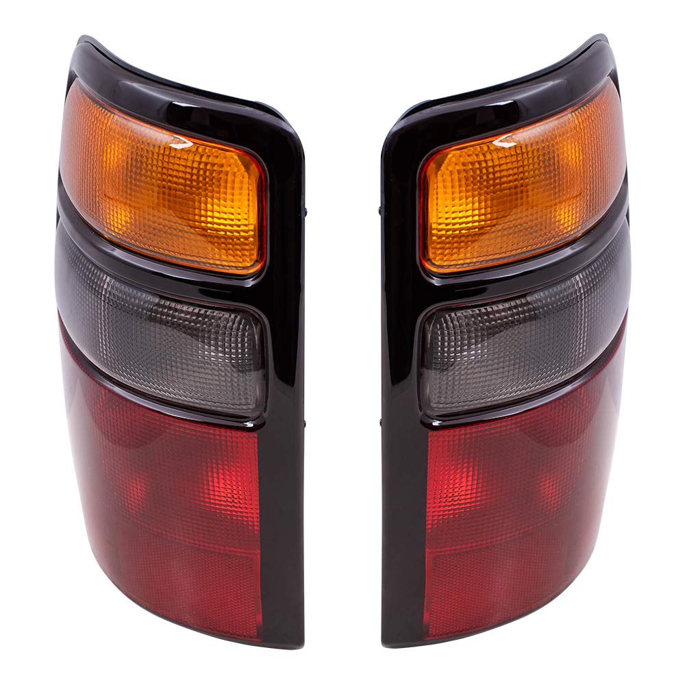 Brock Replacement Tail Lights Set - Compatible with 2004-2006 Chevy Tahoe, GMC Yukon & Yukon XL/Denali, Chevy Suburban - Driver & Passenger Side - Perfect for Night Driving & Vehicle Customization