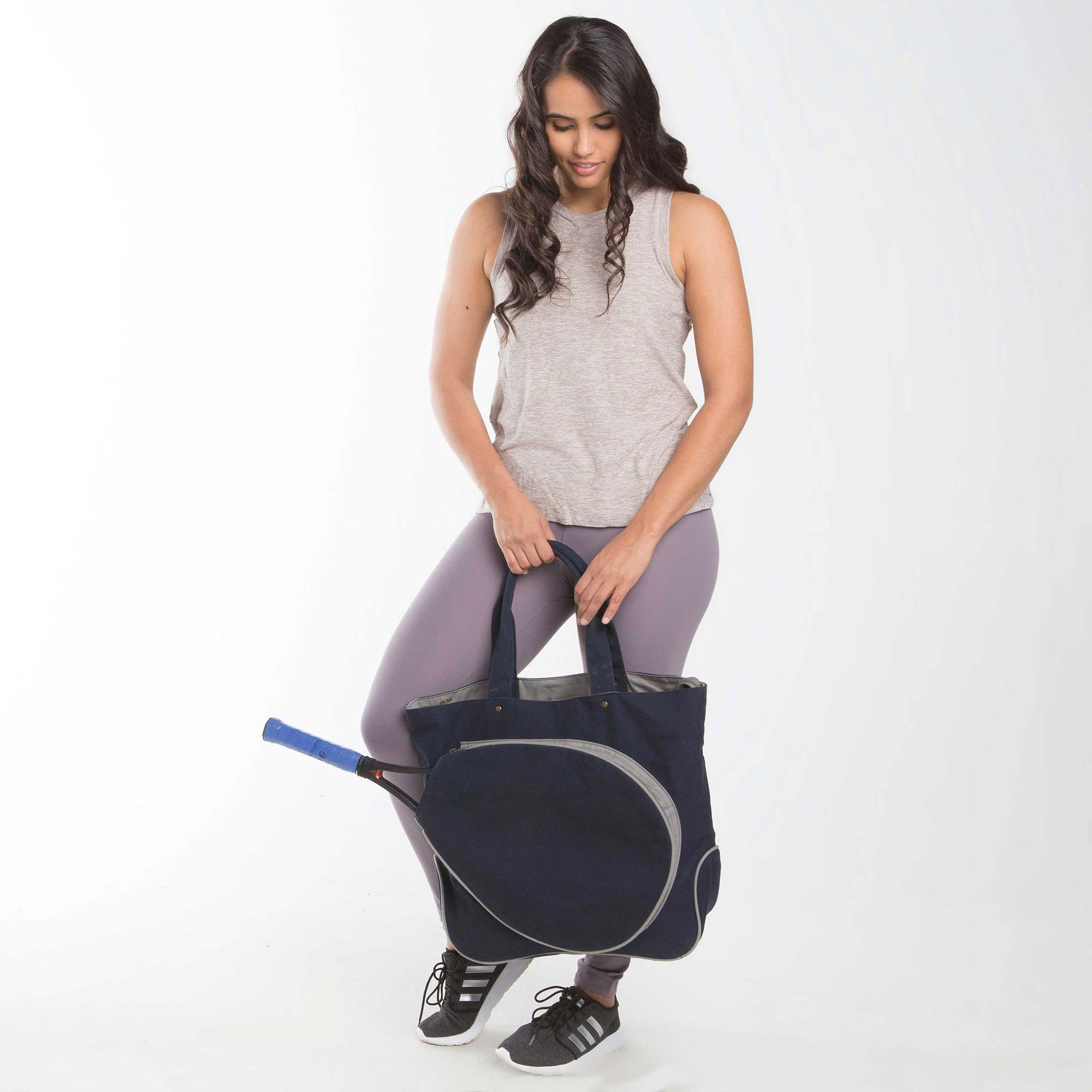 Premium Tennis Tote Bag for Women & Men - Large Durable Sports Equipment Bag with Multiple Pockets - Perfect for Tennis Courts, Gym, Travel & Beach