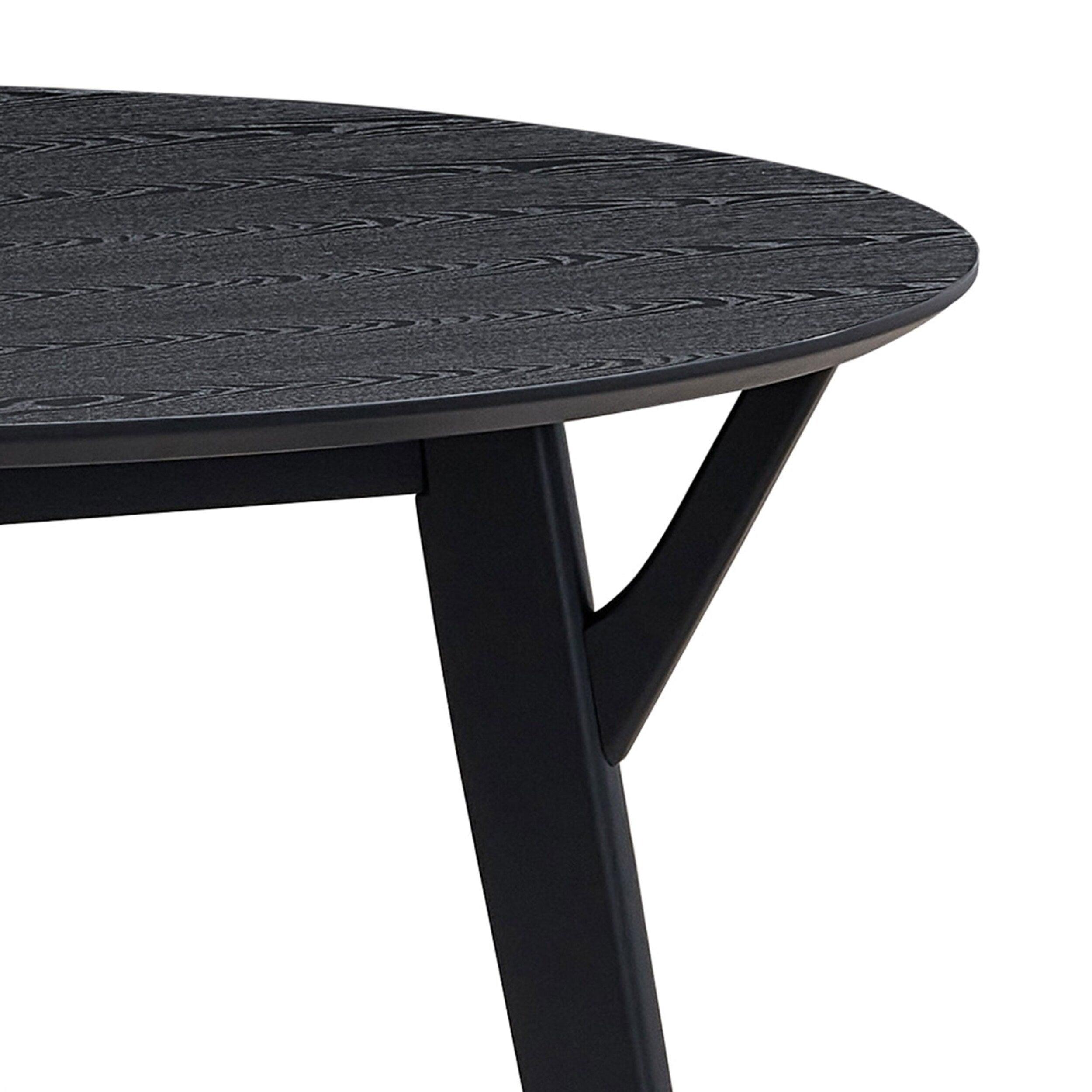 42-Inch Round Dining Table for 4 - Solid Wood & MDF Modern Kitchen Table with Space-Saving Design | Perfect for Small Apartments, Breakfast Nooks & Cozy Dining Spaces