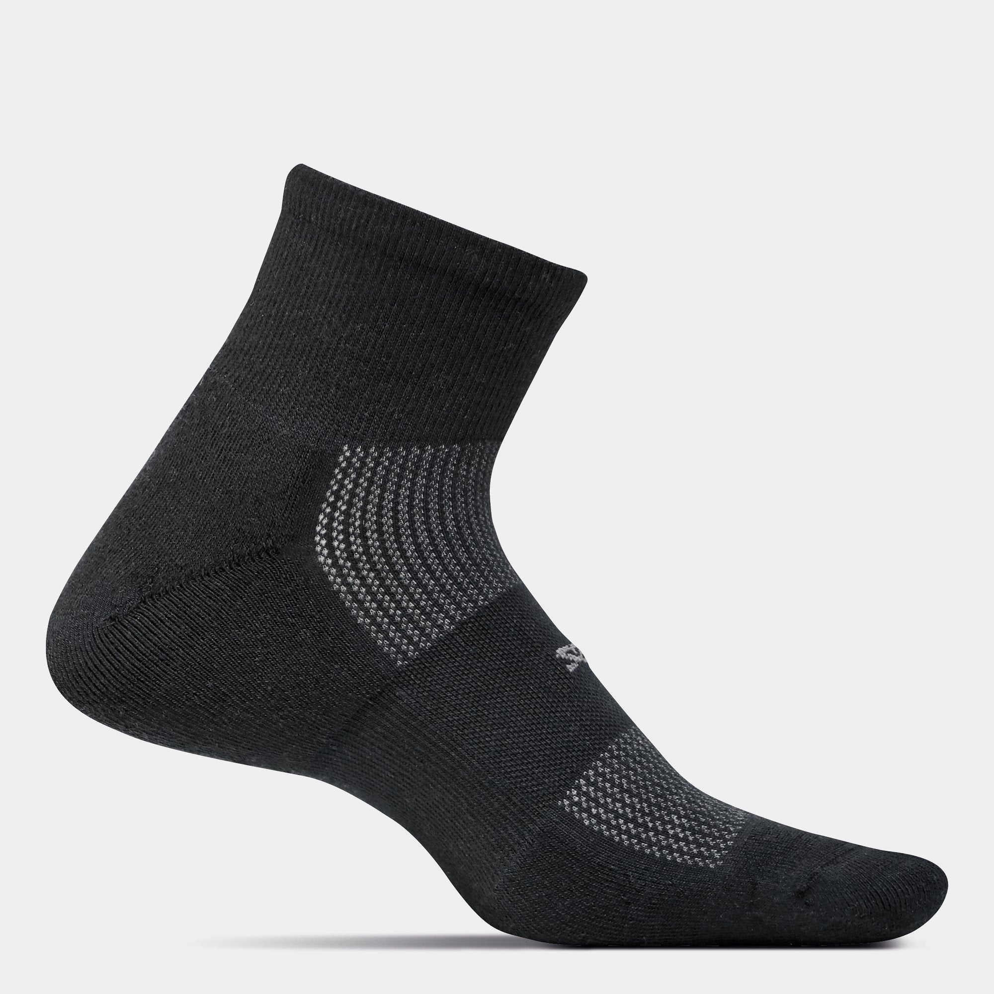 Feetures Cushion Quarter Sock - Best Running & Hiking Socks for Men & Women - Breathable & Supportive Athletic Socks for Workouts, Sports & Outdoor Activities