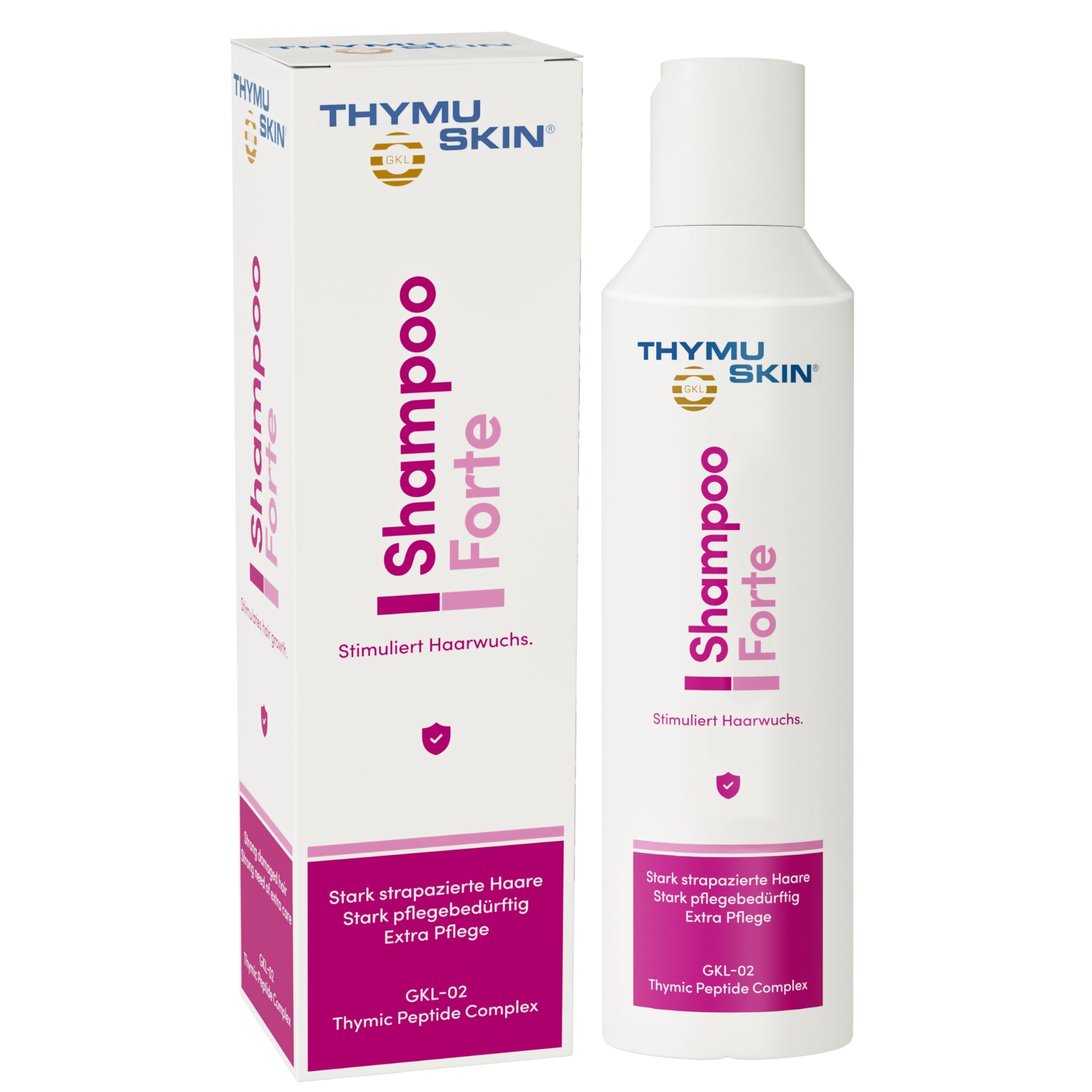 Thymuskin Forte Shampoo for Hair Loss Treatment - Advanced Thinning Hair Solution for Men & Women - Step 1 Hair Care (200ml) - Promotes Thicker, Healthier Hair for Daily Use at Home