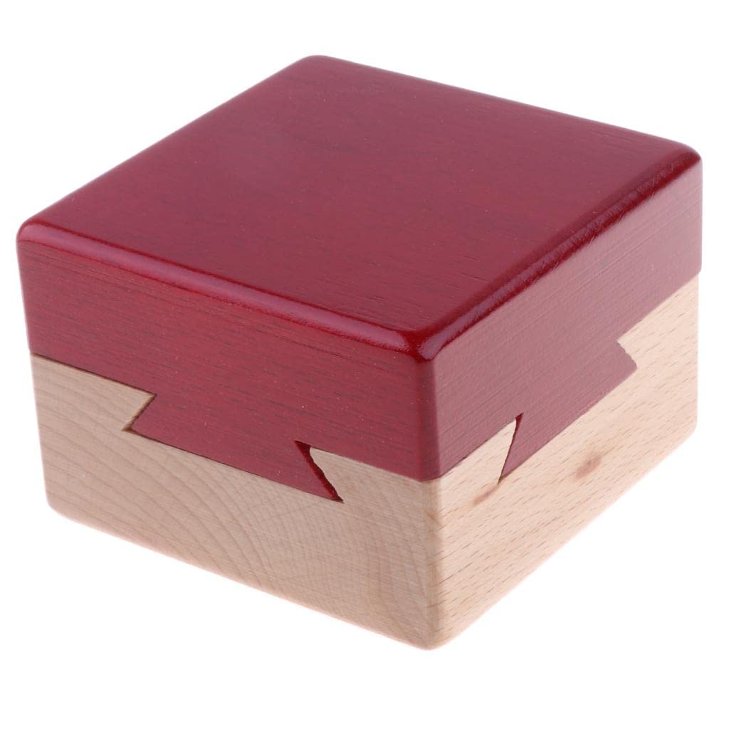 MERISHOPP® Wooden Magic Luban Lock Box Puzzle - Brain Teaser IQ Game for Kids | Educational Preschool Toys | Handcrafted Wooden Logic Toy | Perfect for Classroom Learning & Family Bonding Activities
