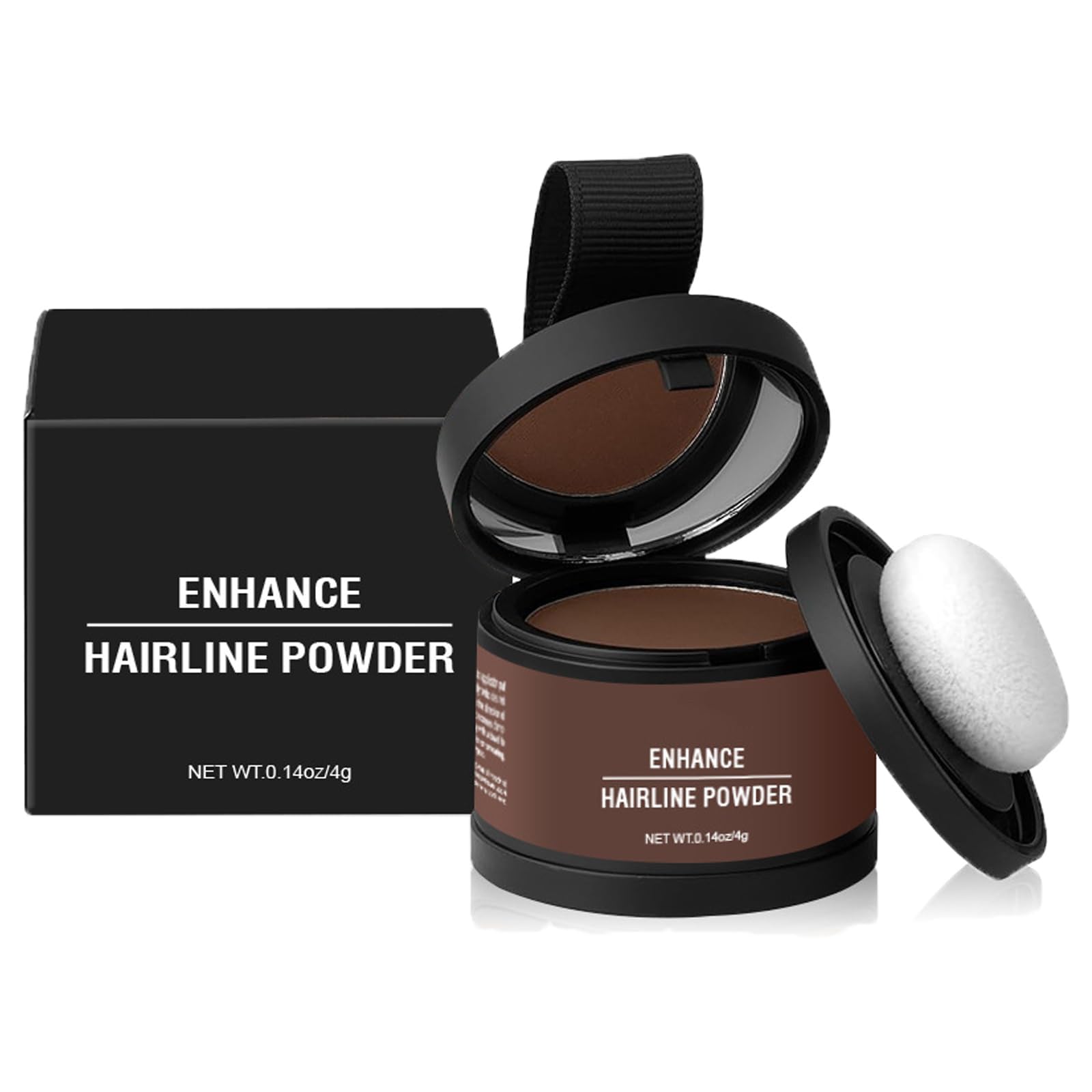 Maychee Hair Shadow Powder - Medium Brown for Hairline Enhancement & Thickening | Natural-Looking Hair Powder for Bald Spots & Thinning Hair | Perfect for Daily Use, Special Occasions & Travel