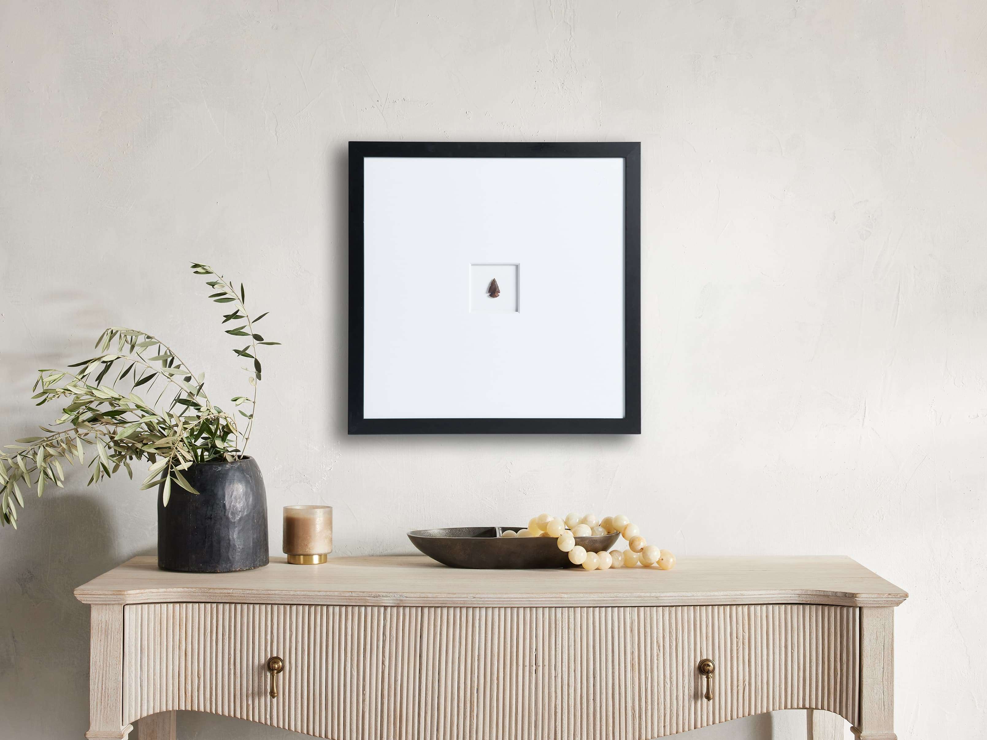 Authentic Arrowheads Shadow Box Display - Handcrafted Wooden Frame for Collectors & History Enthusiasts - Perfect for Home Decor, Office Display & Gift Giving