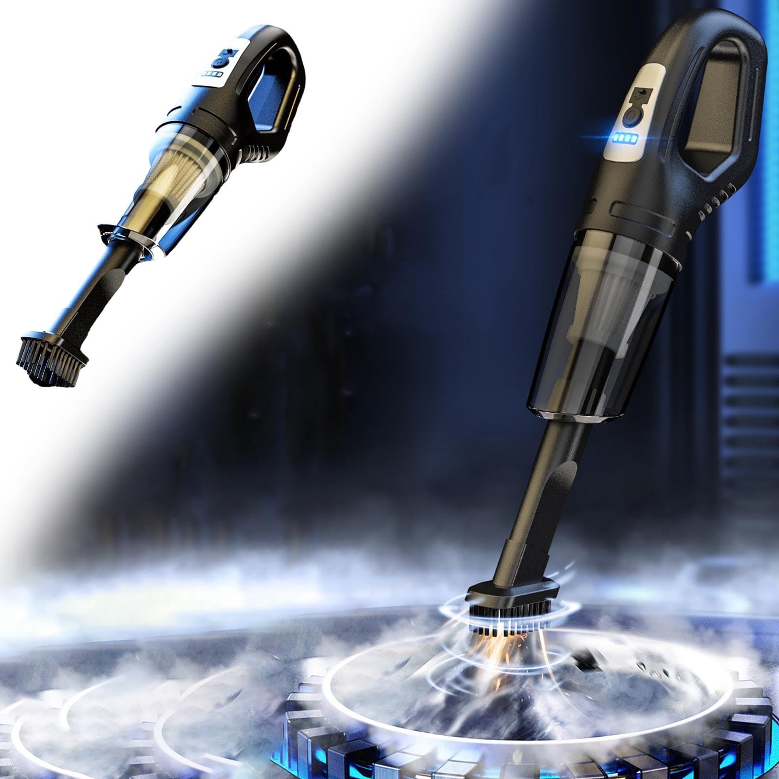 Powerful Handheld Car Vacuum Cleaner - Wireless, Rechargeable for Home & Car Use