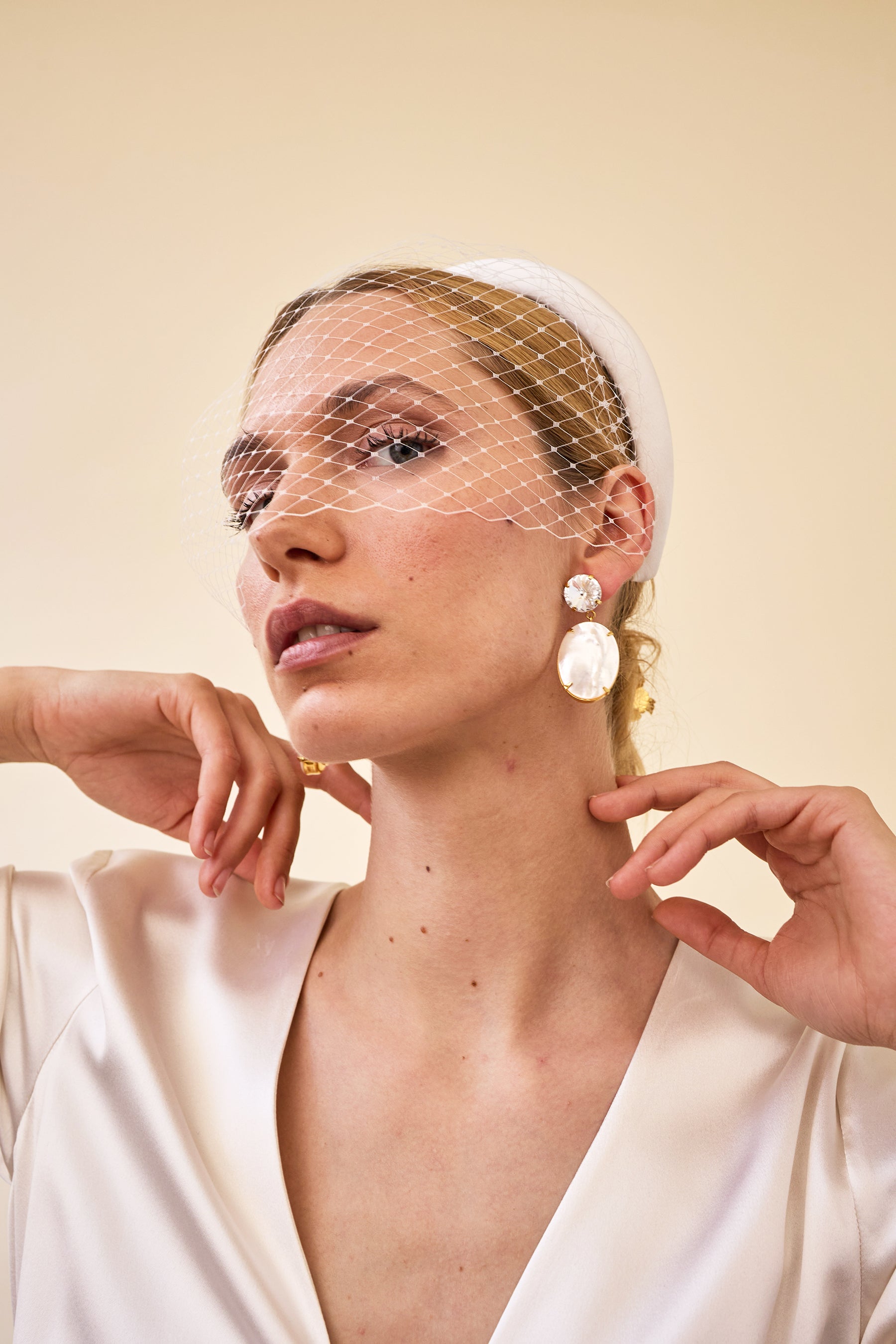 Kaia Stone Drop Earrings for Women - Elegant Dangle Jewelry Gift for Her - Perfect for Weddings, Parties & Everyday Wear