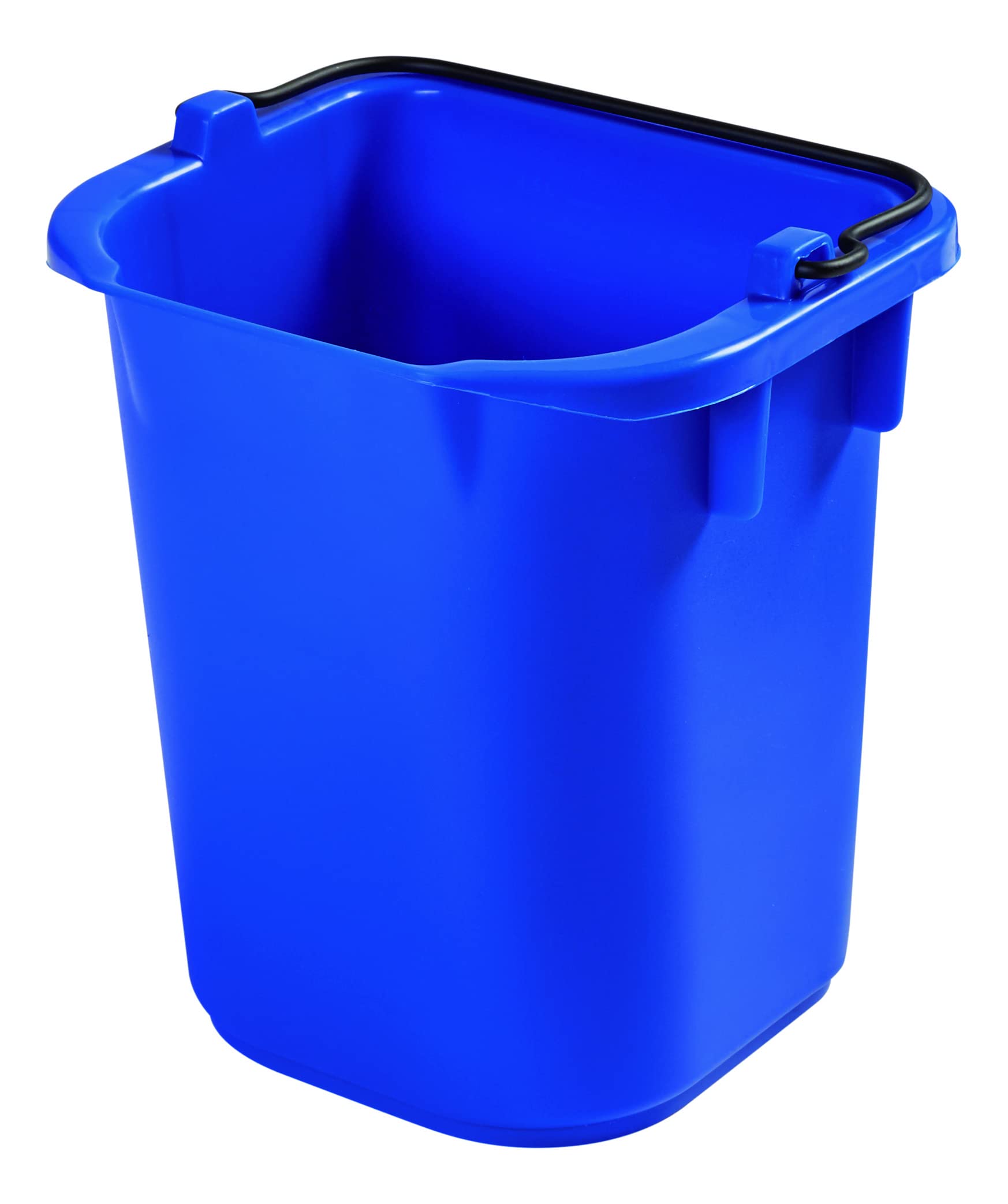 Rubbermaid Commercial Heavy-Duty 5-Quart Blue Utility Bucket with Built-In Spout & Handle - Perfect for House Cleaning, Storage, Livestock Feeding, Car Washing & Outdoor Use