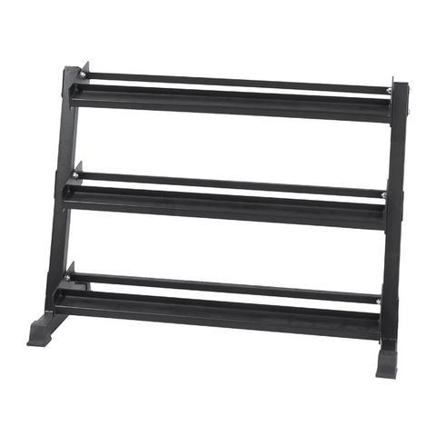 XM Fitness 3-Tier Dumbbell Storage Rack - Heavy Duty Dumbbell Organizer for Home Gym, Garage & Fitness Studio - Perfect for Weight Plates, Kettlebells & Workout Equipment Storage