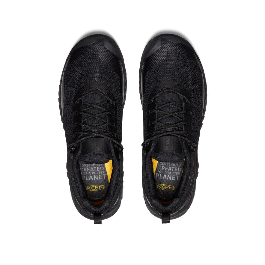 NXIS EVO Men's Waterproof Running Shoes - Triple Black | Lightweight & Breathable for Trail Running, Hiking & Outdoor Activities