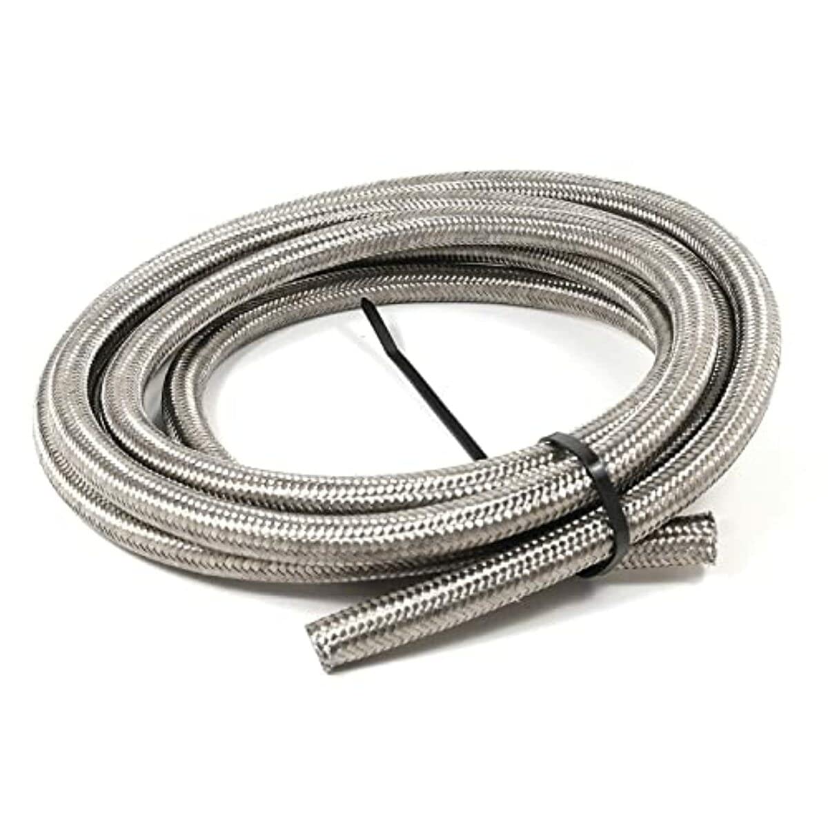 High-Performance 12AN x 3 Double Braided Stainless Steel Racing Hose - Ideal for Fuel, Oil & Coolant Lines in Motorsports & Automotive Applications