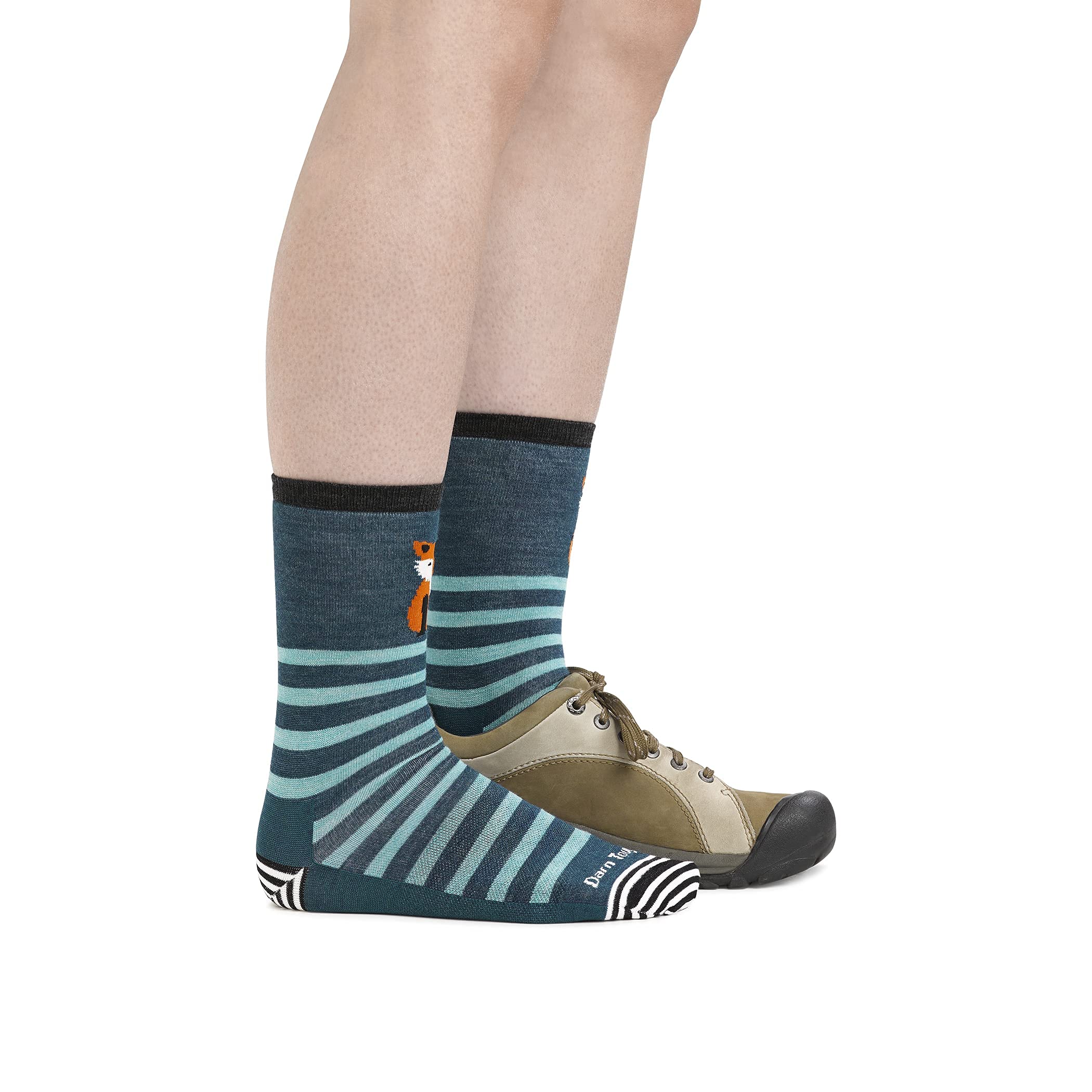 Darn Tough Vermont Women's Merino Wool Socks - Lightweight Animal Haus Crew Style 6037 - Soft & Breathable for Hiking, Running & Everyday Comfort