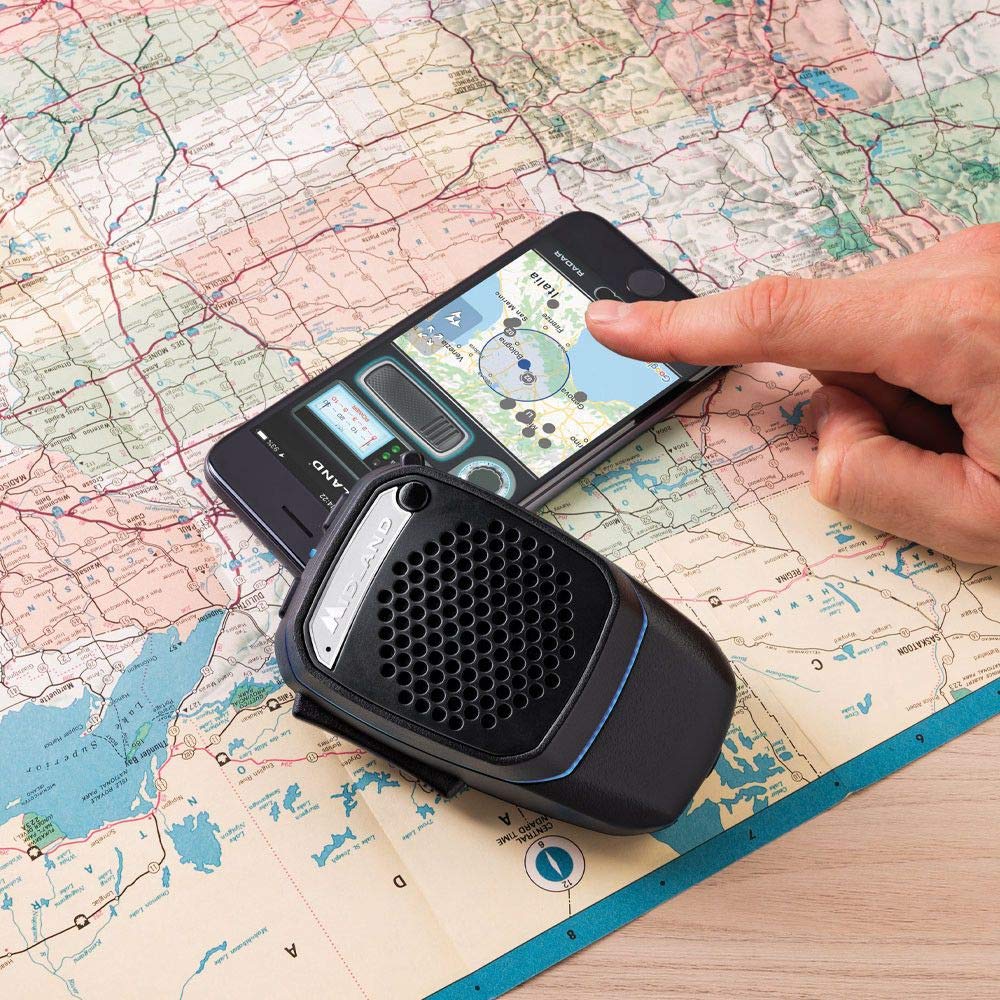 Midland C1363 Dual Microphone Wireless CB Radio with Analog & Digital Modes, Bluetooth Connectivity - Includes 1 Mic, USB Cable & Car Mount - Perfect for Trucking, Off-Roading & Emergency Communication