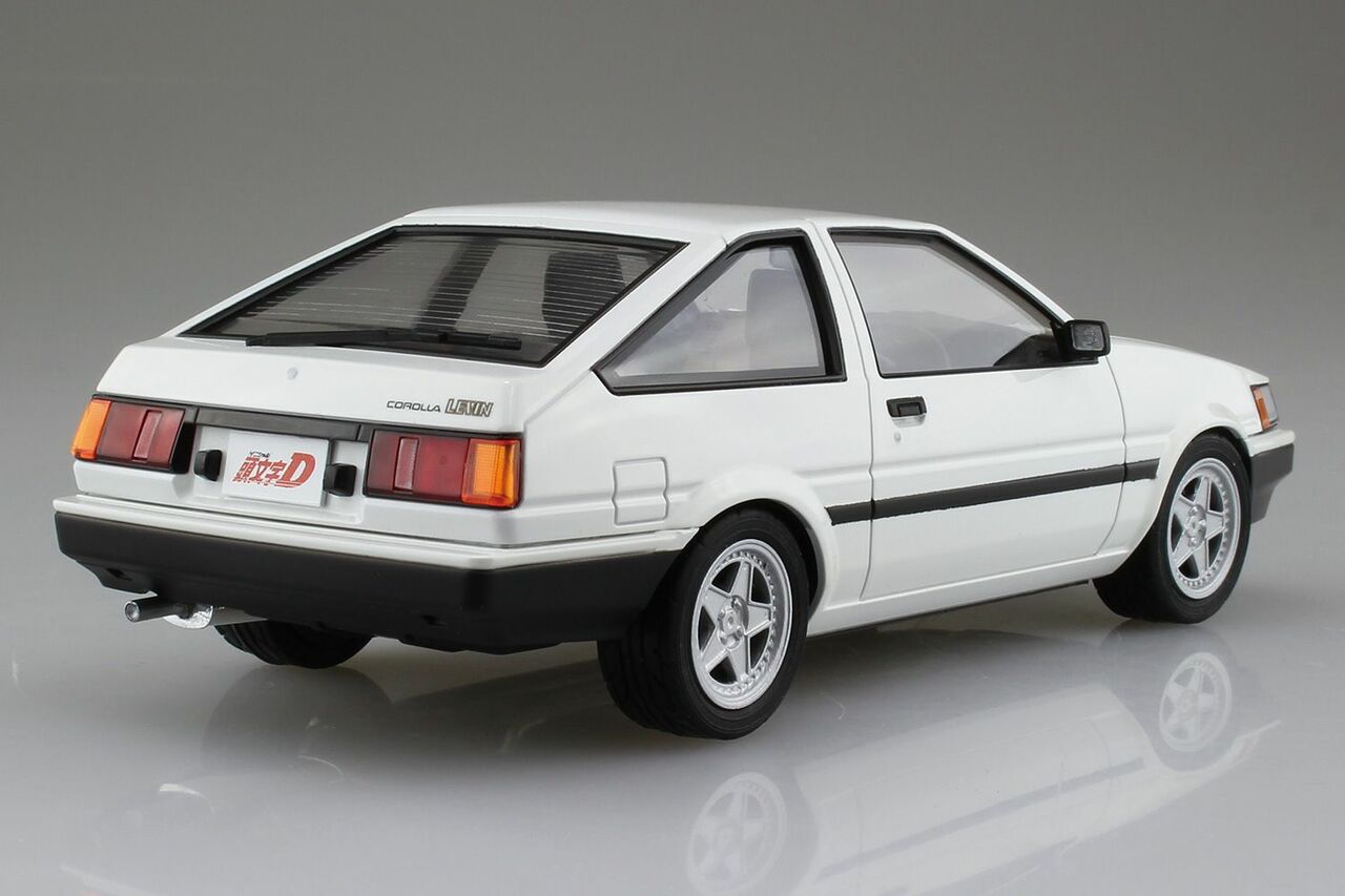 1/24 Scale Aoshima Initial D Itsuki Takeuchi Toyota AE85 Levin Model Car Kit - Perfect for Anime Fans & Car Enthusiasts, Great for Display & Collection