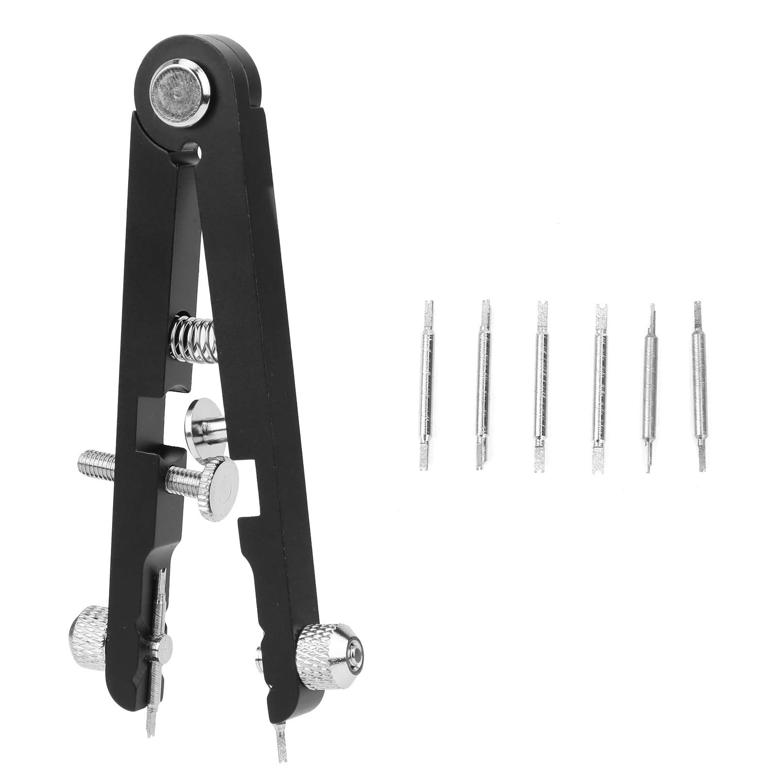 Spring Bar Pliers 6825 - Watch Band Link Remover Tool Kit for Watch Straps (Black)