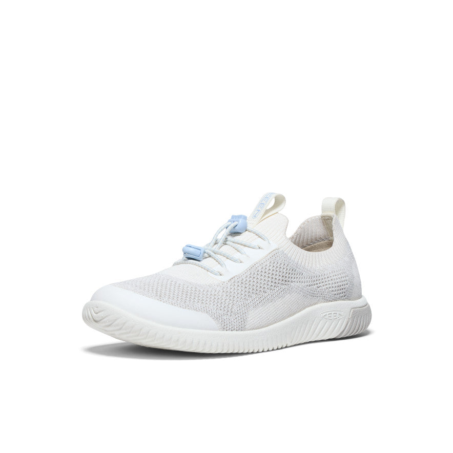 KNX Big Kids' Knit Sneakers - Star White/Skyway | Comfortable & Stylish for School, Play & Everyday Wear