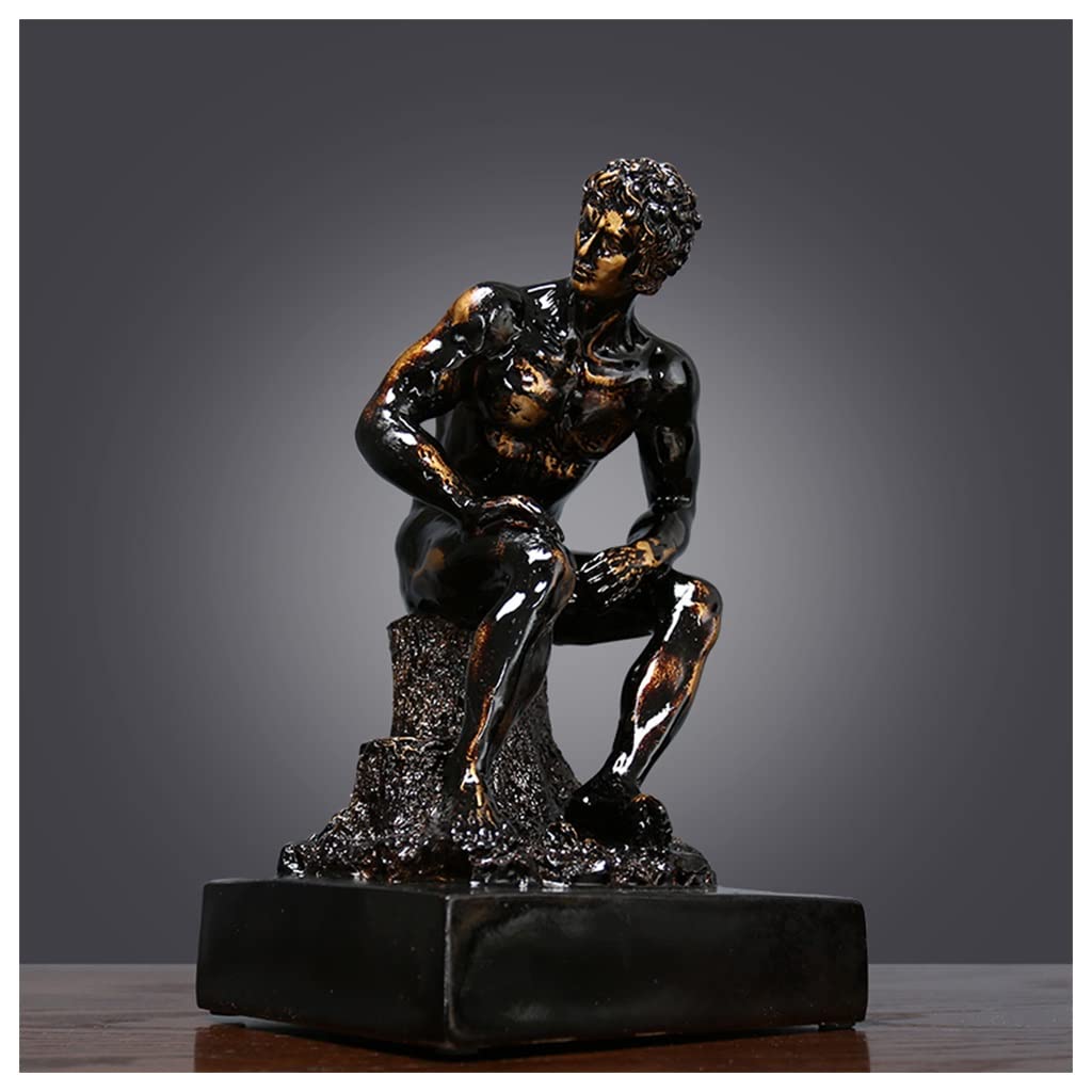 David Statue Sculpture - Classic Greek Mythology Resin Decor for Home & Office | Bedroom, Living Room, Bathroom, Shelf, TV Cabinet & Desktop Display | Unique Gift Idea for Men & Collectors | Perfect for Art Lovers, Interior Design & Mythology Enthusiasts