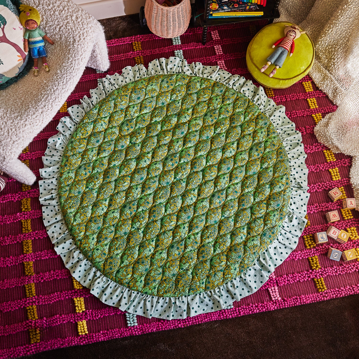Evette Baby Play Mat - Non-Toxic, Waterproof & Foldable Playmat for Infants & Toddlers - Perfect for Crawling, Tummy Time & Nursery Floor Play