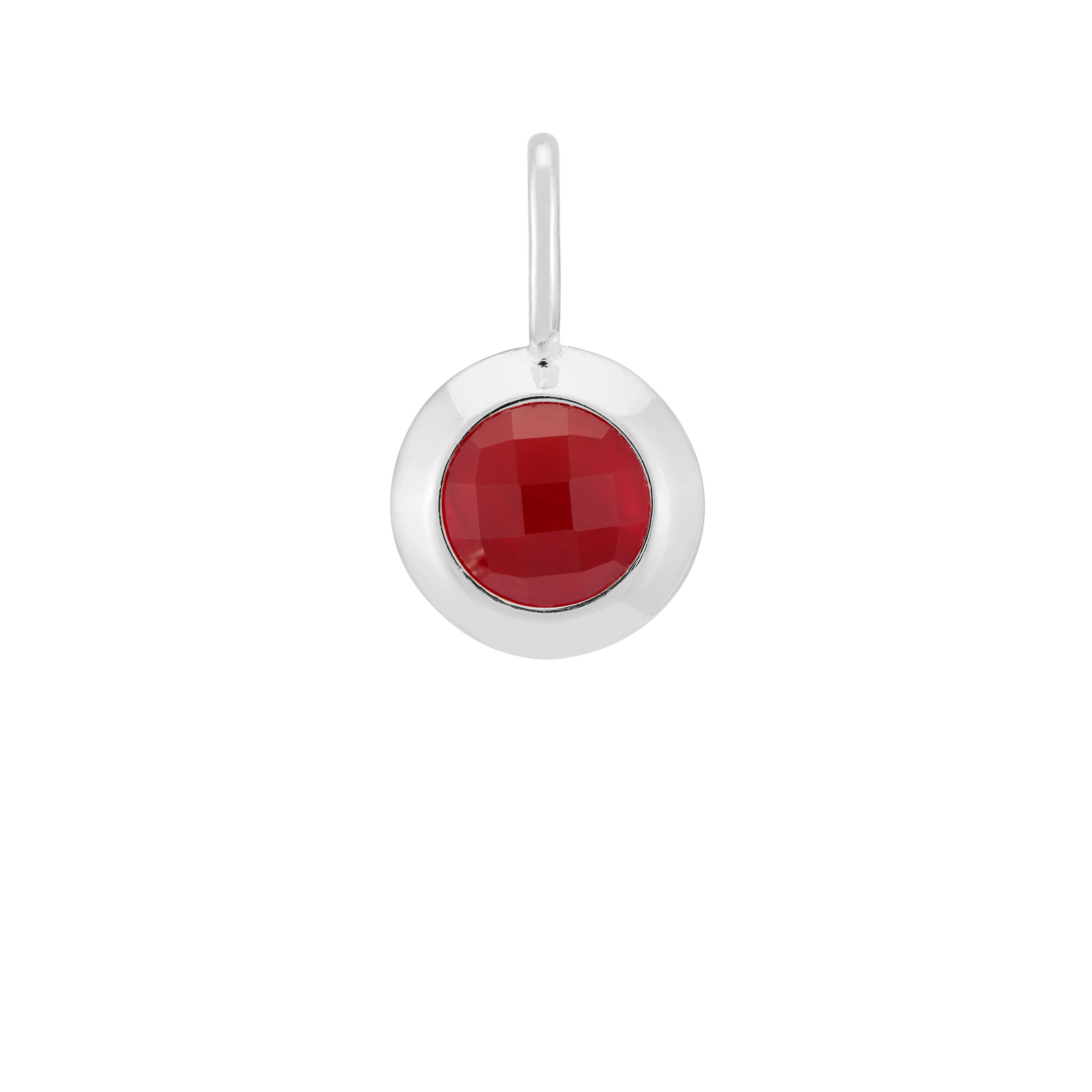 Genuine January Birthstone Garnet Charm Pendant - Perfect for Necklaces, Bracelets & Jewelry Making - Ideal Gift for Capricorn & Aquarius Birthdays