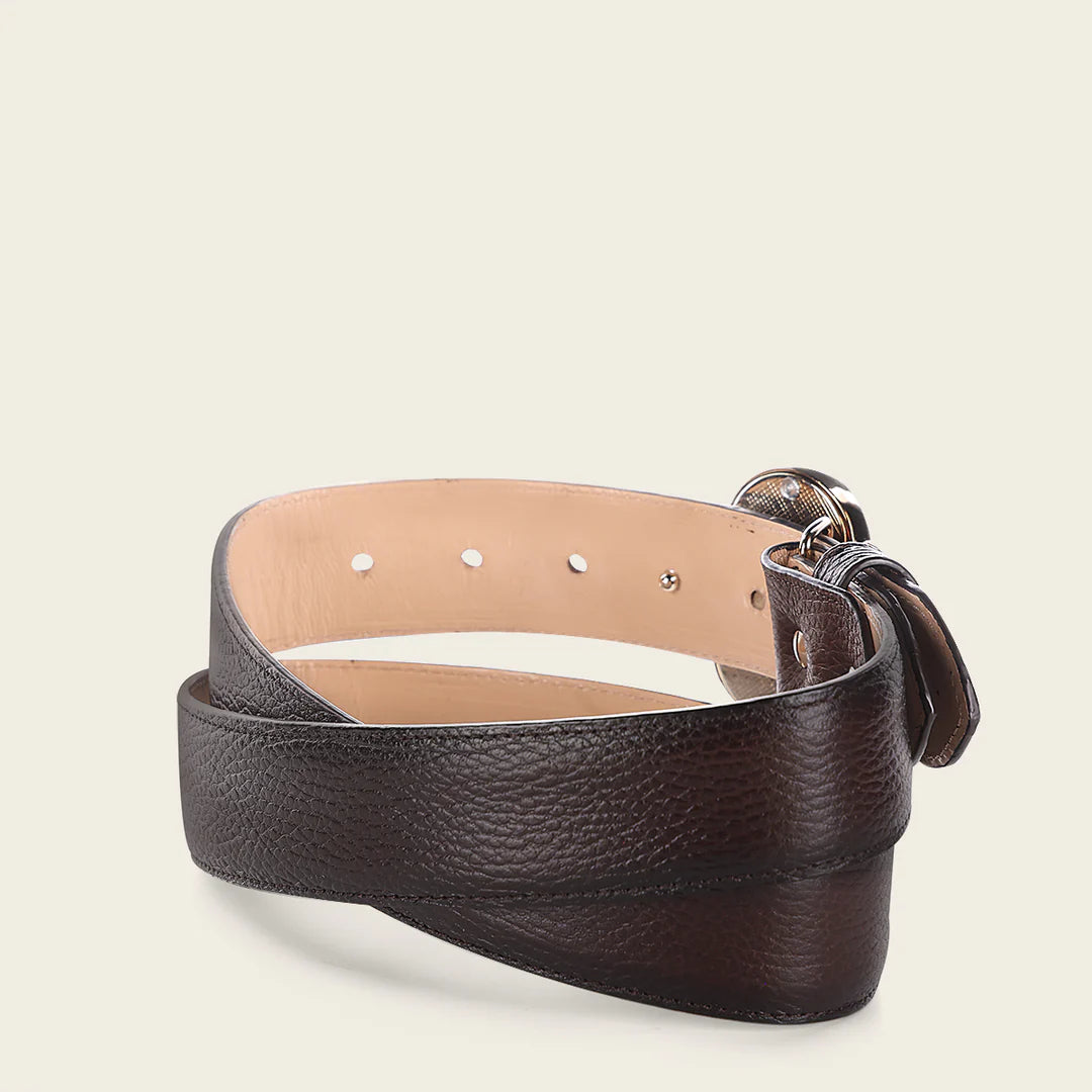 CDA32PH Cuadra Chocolate Western Cowgirl Python Belt for Women - Stylish Accessory for Country Fashion & Cowgirl Outfits