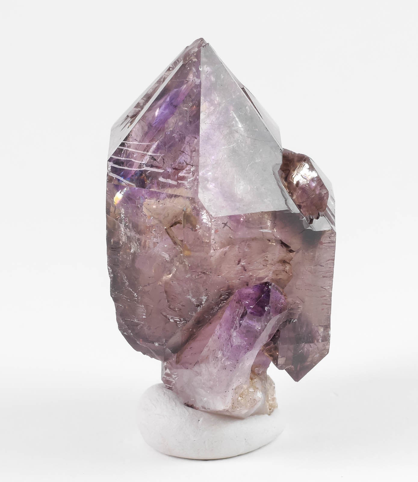 Natural Amethyst with Red Hematite Needles | Raw Crystal Gemstone | February Birthstone | Unique Spiritual Gift for Women | Boho Home Decor | Meditation & Healing Crystal | 38598