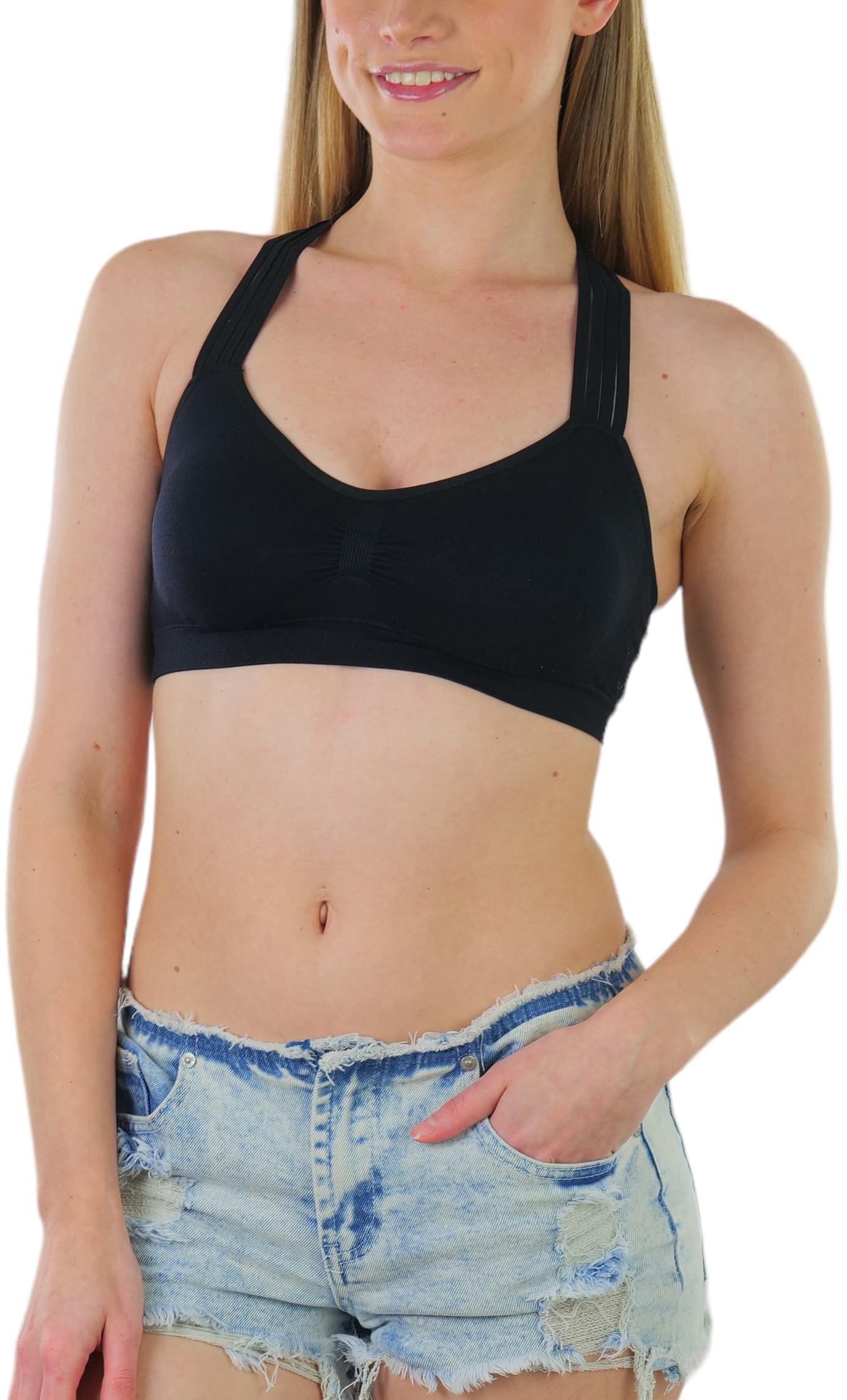 ToBeInStyle Women’s Seamless Wire-Free Sports Bras & Bralettes - Supportive Comfort for Yoga, Gym & Everyday Wear