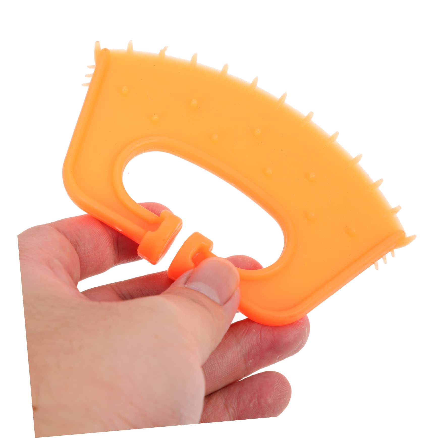 50 Pcs Orange PP Calf Weaner Rings - Livestock Nose Clamps for Cattle, Elk & Cows - Humane Training & Behavior Control - Perfect for Farm, Ranch & Dairy Use