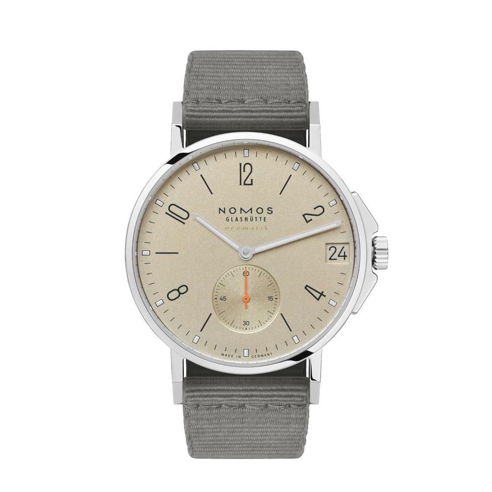Ahoi Neomatik 38mm Date Sand Leather Strap Watch - Perfect for Casual Wear, Office & Outdoor Adventures