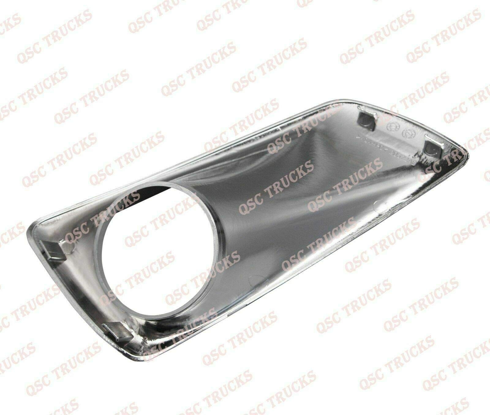 QSC Truck Parts Full LED Fog Lights Lamps - Left & Right Pair with Chrome Bezel for Kenworth T660 | Durable & Bright Off-Road Lighting | Perfect for Night Driving, Foggy Conditions & Heavy-Duty Trucks