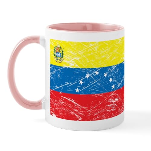 White/Pink Inside - Vintage Venezuela Flag Mug