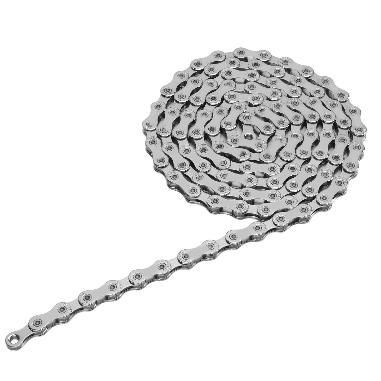 Durable SX10 116-Link 30-Speed Bike Chain - Silver Steel Mountain Bike Chain for Smooth Shifting | Perfect for Trail Riding, Commuting & Off-Road Cycling