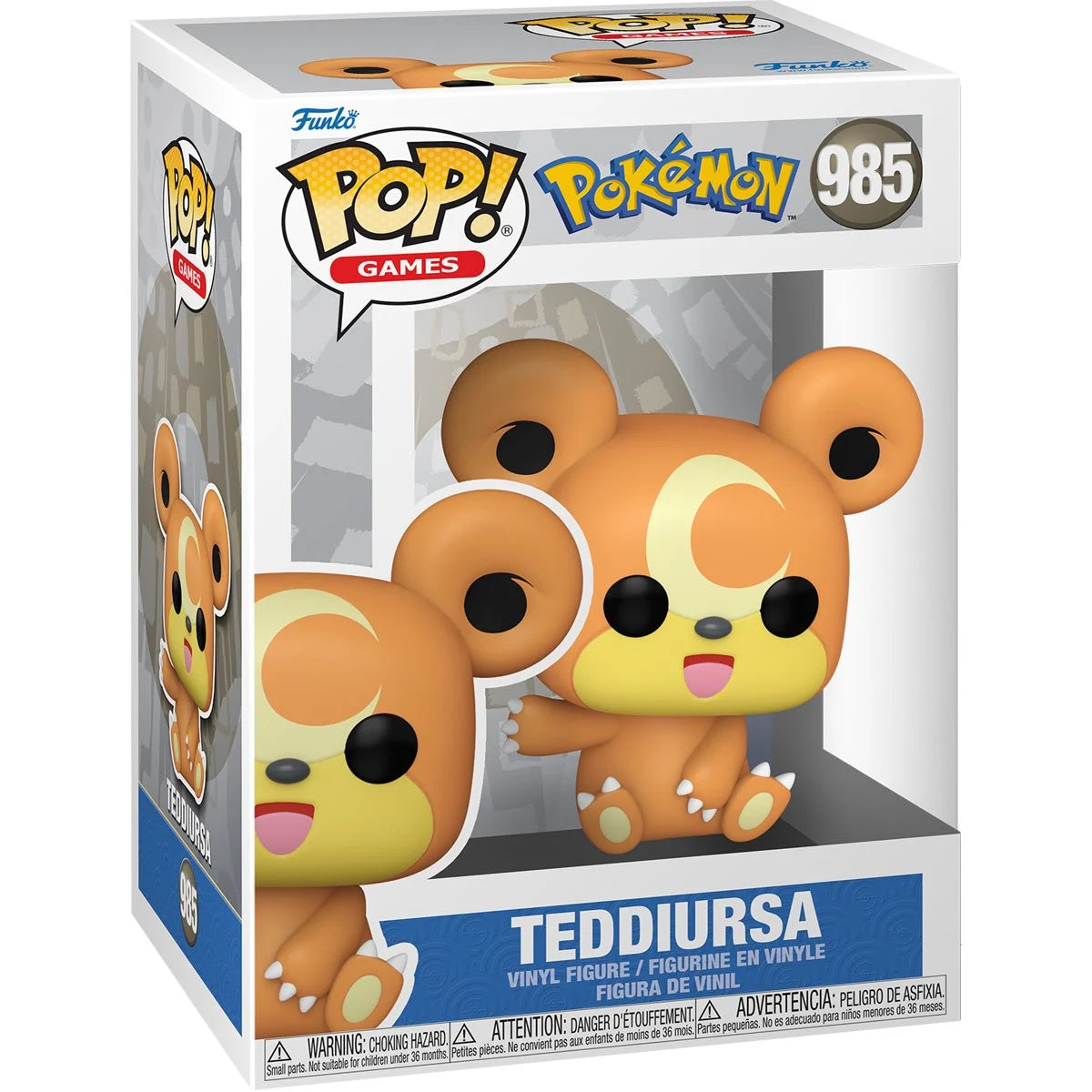 Pokemon Teddiursa Plush Toy - Cute & Soft Stuffed Animal for Kids & Collectors - Perfect for Gifts, Bedroom Decor & Pokemon Fans