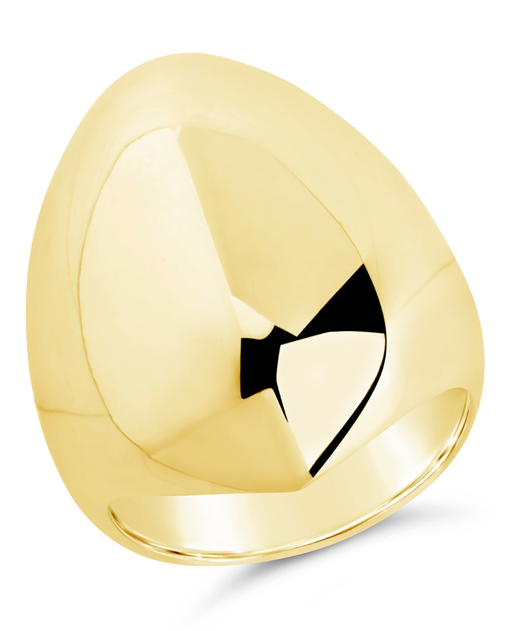 Solara Polished Dome Statement Ring - Elegant Silver Jewelry for Women | Perfect for Parties, Weddings & Special Occasions