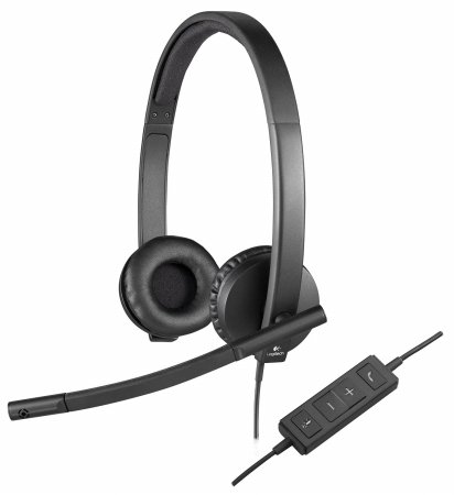 H570e Stereo USB Headset with Noise-Canceling Mic - Perfect for Online Meetings, Gaming & Remote Work