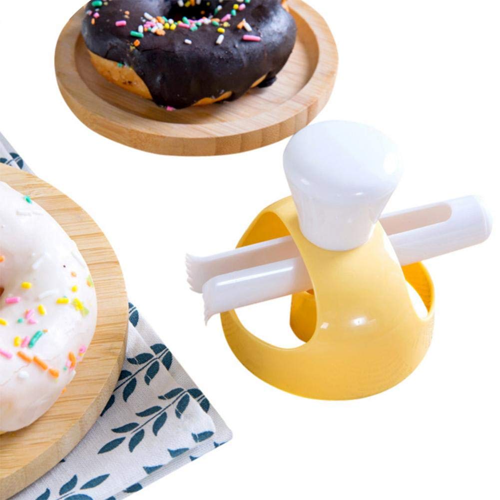 1pc Plastic Donut Mold Maker - DIY Donut Biscuit Cake Mold Cutter for Decorating Doughnut Cake - Kitchen Baking Tools for Bread, Desserts & Pastry Making - Perfect for Home Baking, Party Treats & Kids Cooking Activities