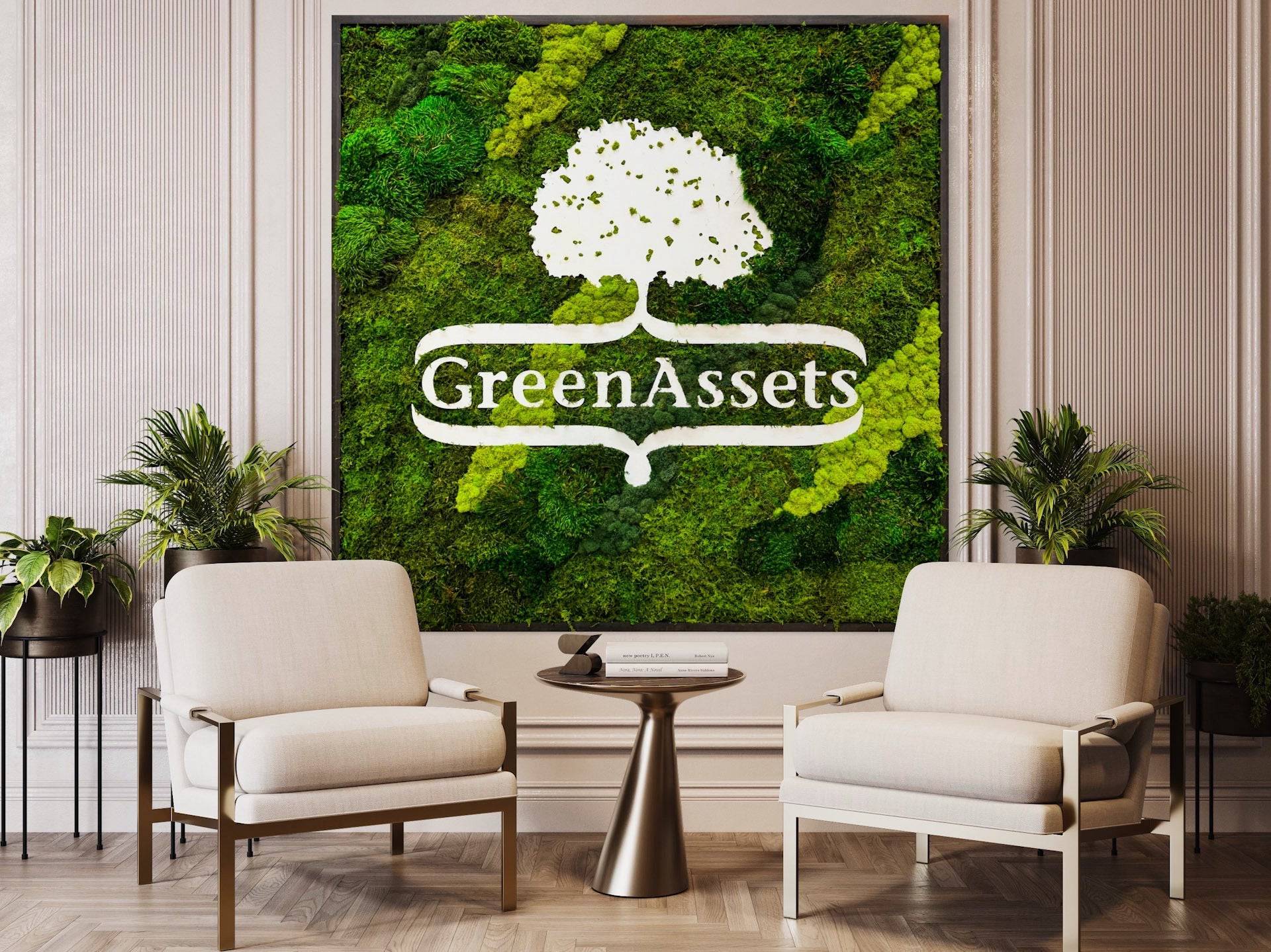 Preserved Forest Moss Logos & Signage - Natural Eco-Friendly Decor for Home, Office & Events | Perfect for Wall Art, Wedding Centerpieces & Rustic Displays