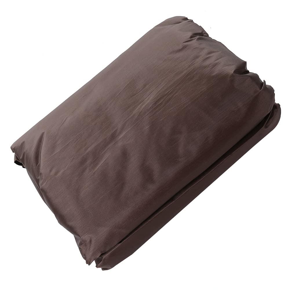 Waterproof 3-Seater Hammock Swing Cover - Dustproof Outdoor Furniture Protector for Garden, Patio & Valentine's Day Decor (Coffee Brown) | Perfect for Outdoor Lounging, Backyard Relaxation & Seasonal Celebrations