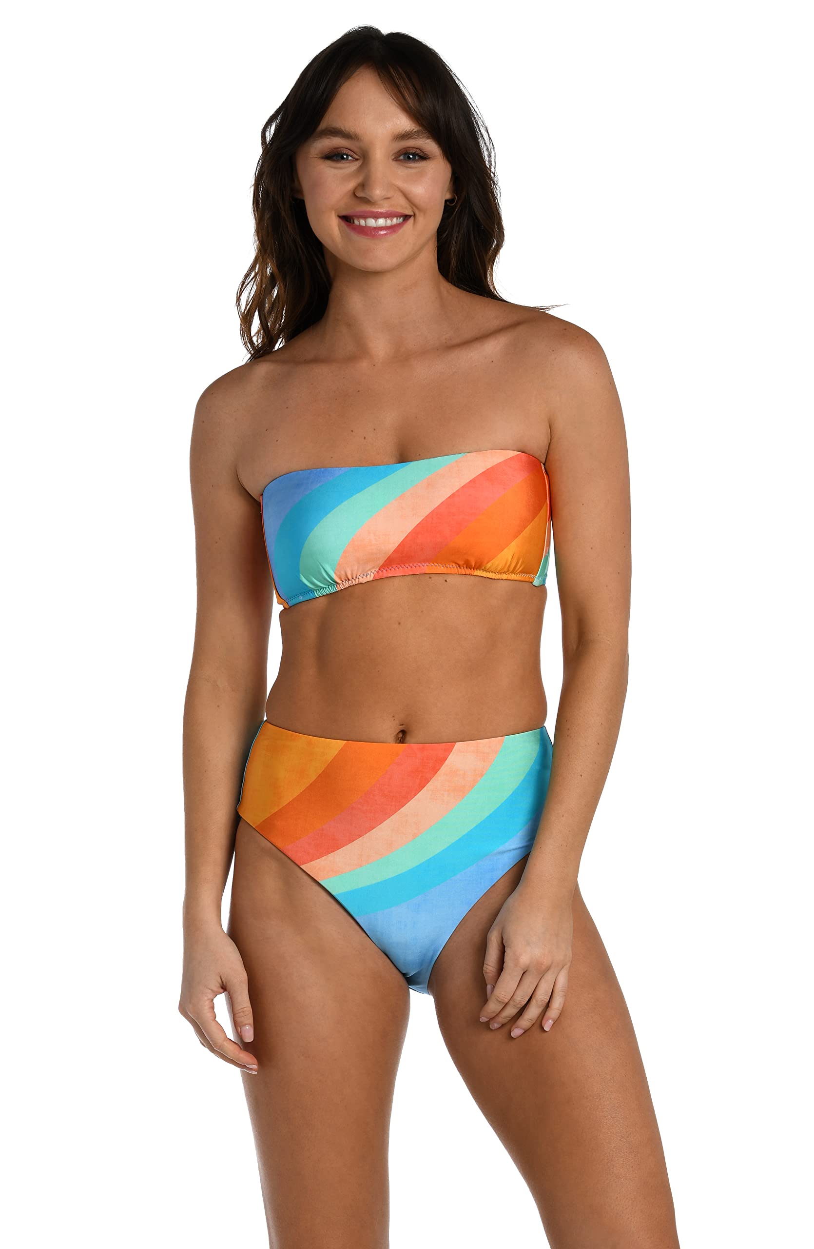 Sunshine 79 Women's Bandeau Bikini Top - Adjustable Strapless Swimwear for Beach & Pool | Summer Vacation Essential