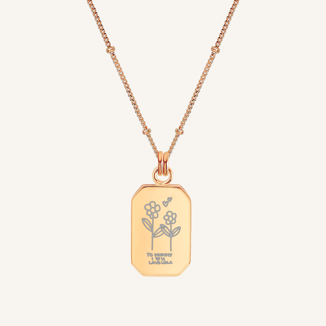 Elegant Amada Necklace for Women - Dainty Gold Plated Pendant Jewelry - Perfect for Date Nights & Special Occasions