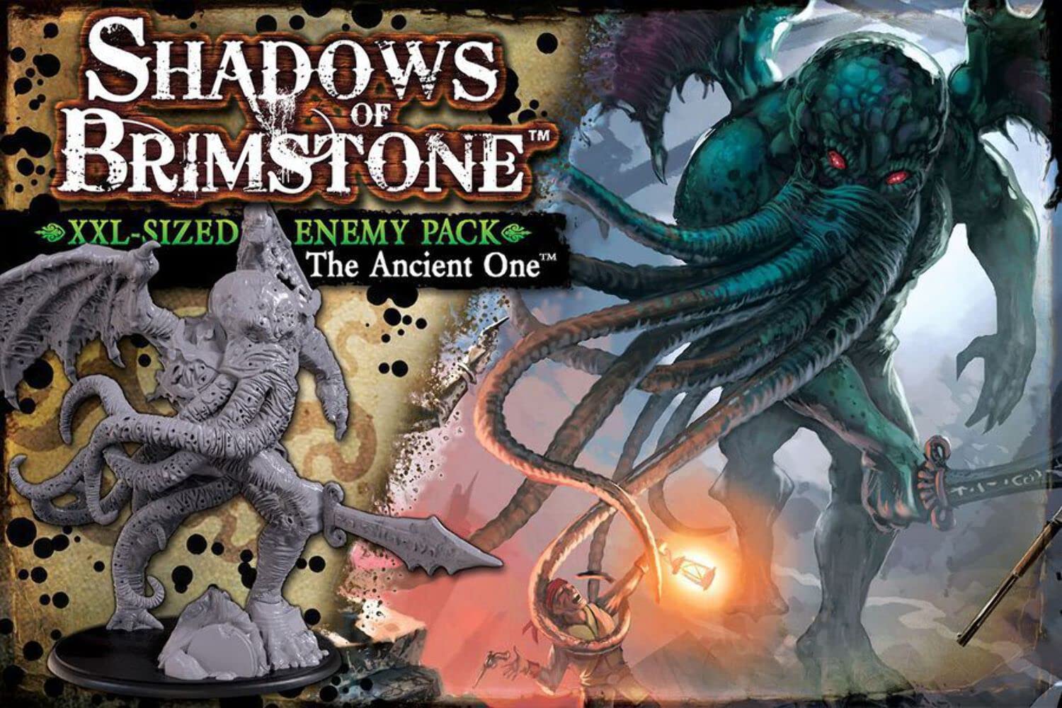 FLYINGFROG Shadows of Brimstone The Ancient One XXL Deluxe Enemy Pack - Board Game Expansion for Fantasy Adventure & Tabletop RPG Gaming