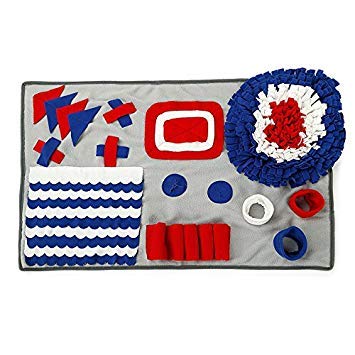 PETVINS Dog Snuffle Mat - Interactive Puzzle Activity Mat for Dogs, Slow Feeder & Foraging Training Tool - Stress Relief & Mental Stimulation for Small Medium Large Dogs - Perfect for Indoor Play, Training & Enrichment Activities