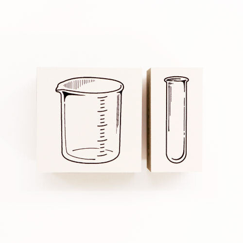 Chemistry System Rubber Stamp Set for Science Lab, Classroom & DIY Projects - Periodic Table, Molecules & Lab Equipment Stamps